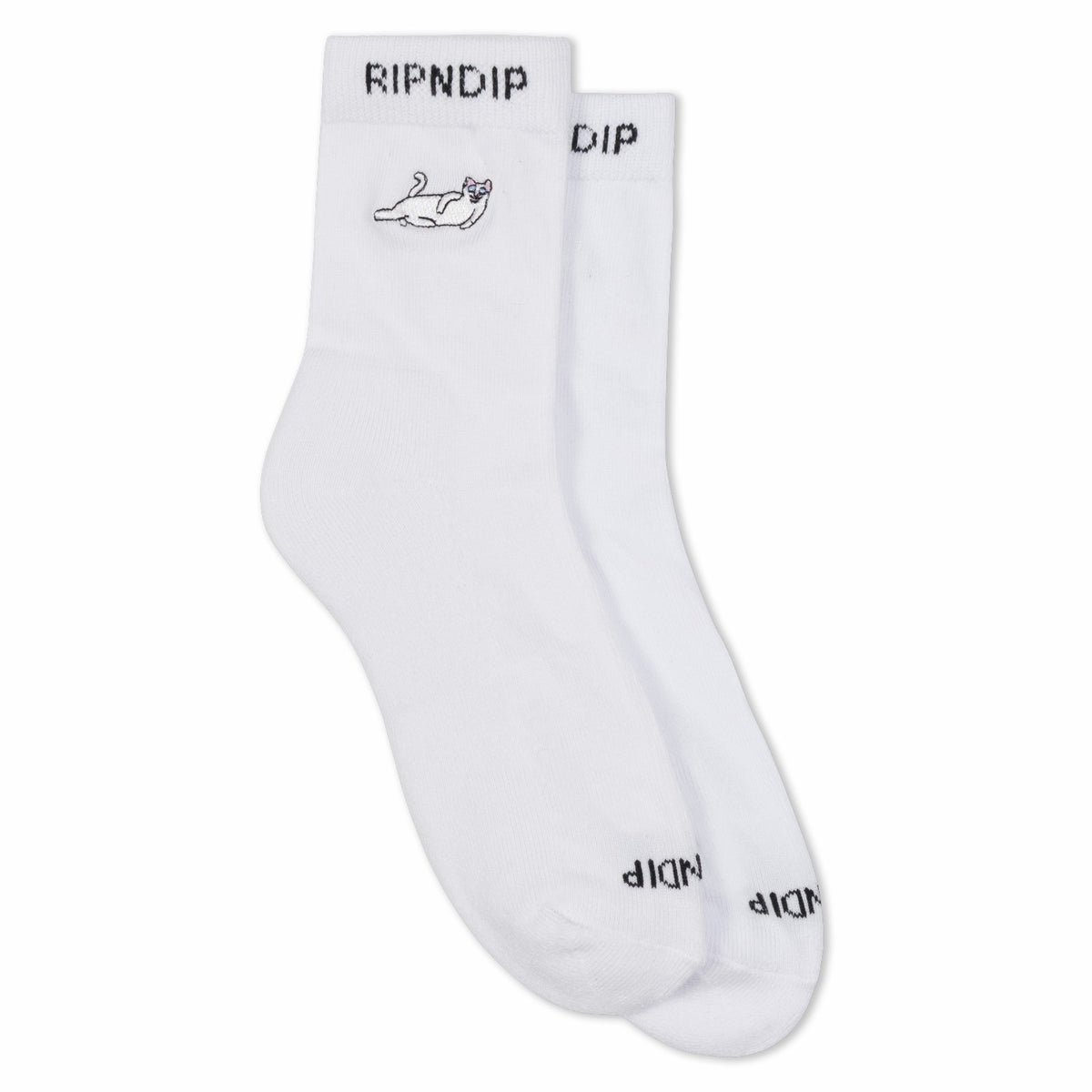 Ripndip Outlets | Castanza Mid Socks (White)