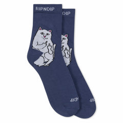 Ripndip Sale | Lord Nermal Mid Socks (Navy)