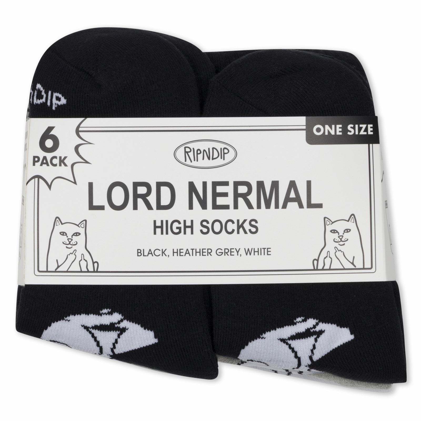 Ripndip Online Shop | Lord Nermal Socks 6 Pack (Multi)
