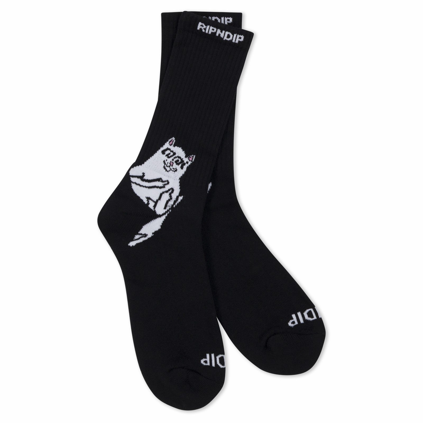 Ripndip New | Lakai + Ripndip Lord Nermal Socks 2 Pack (Black/White)