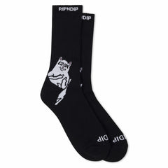 Ripndip New | Lakai + Ripndip Lord Nermal Socks 2 Pack (Black/White)