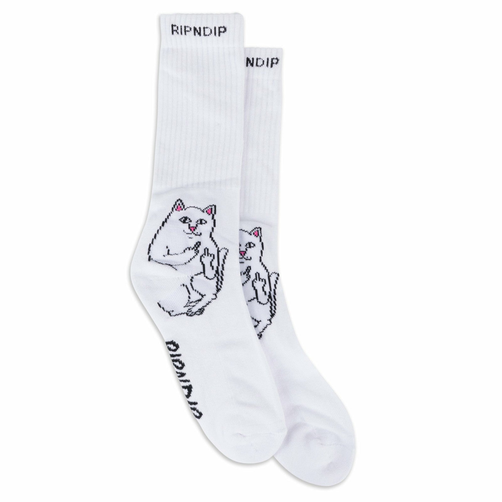 Ripndip Online | Lord Nermal Socks (White)