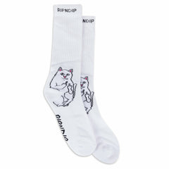 Ripndip Online | Lord Nermal Socks (White)