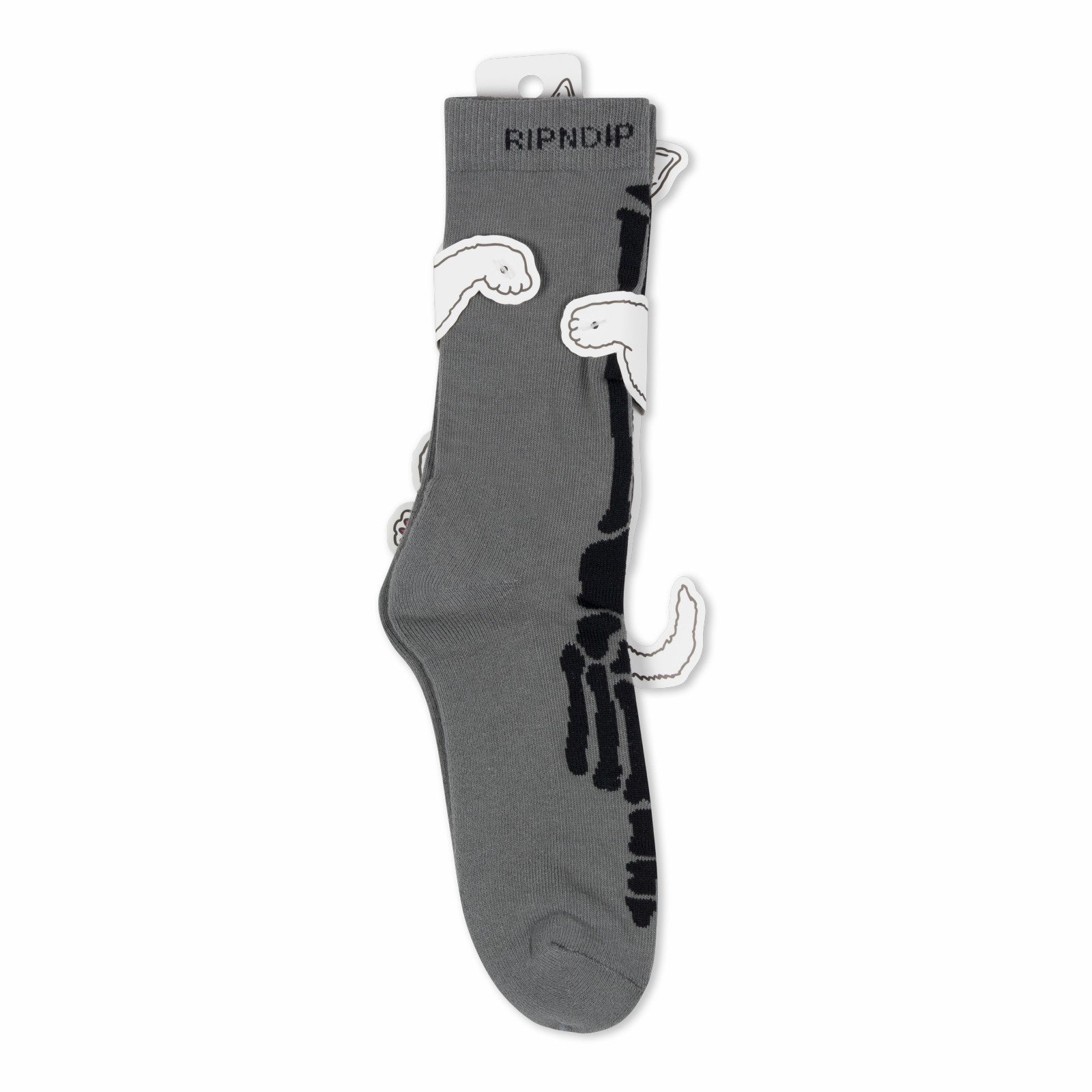 Ripndip Sale | Skelly Nerm Socks (Charcoal)