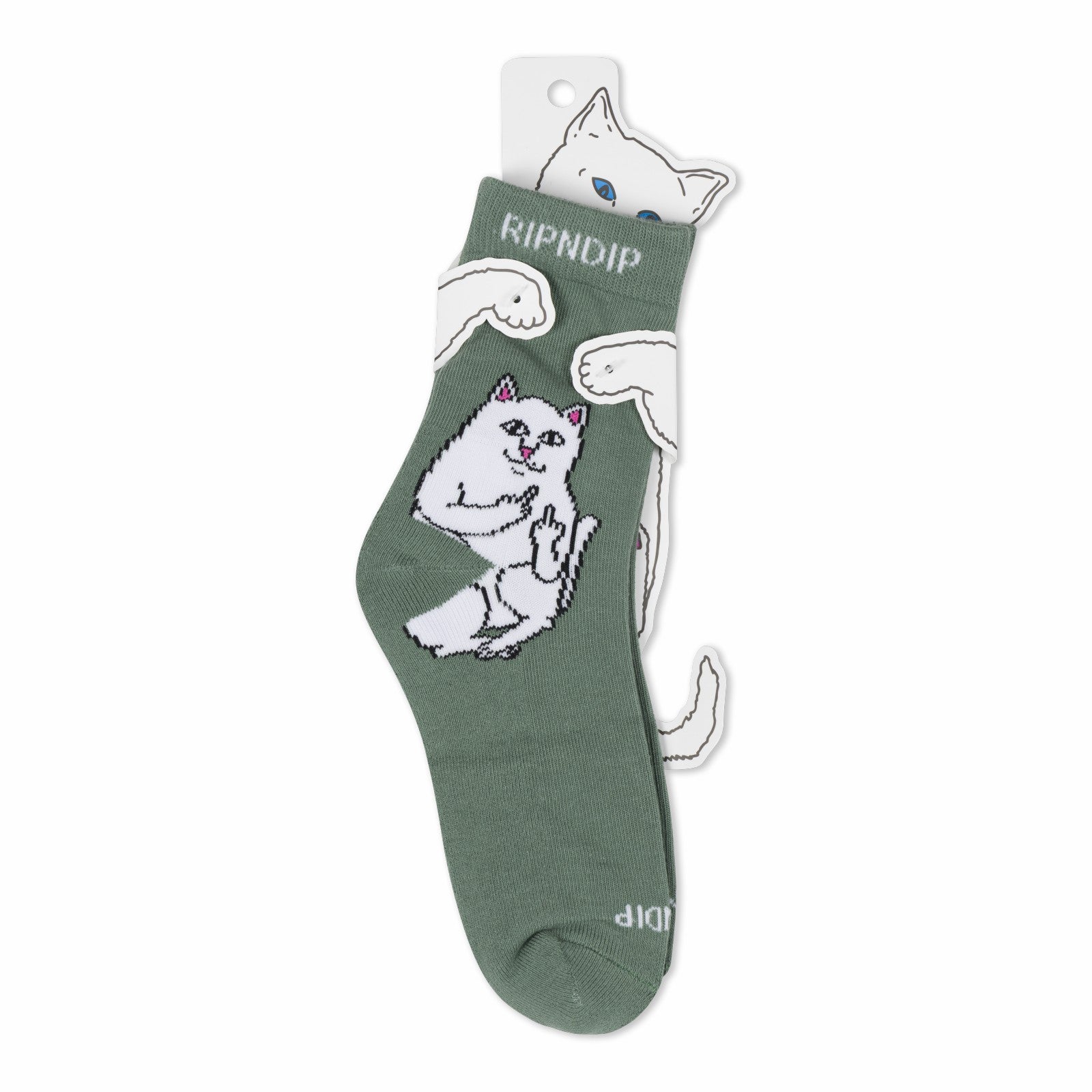 Ripndip Online Shop | Lord Nermal Mid Socks (Pine Green)