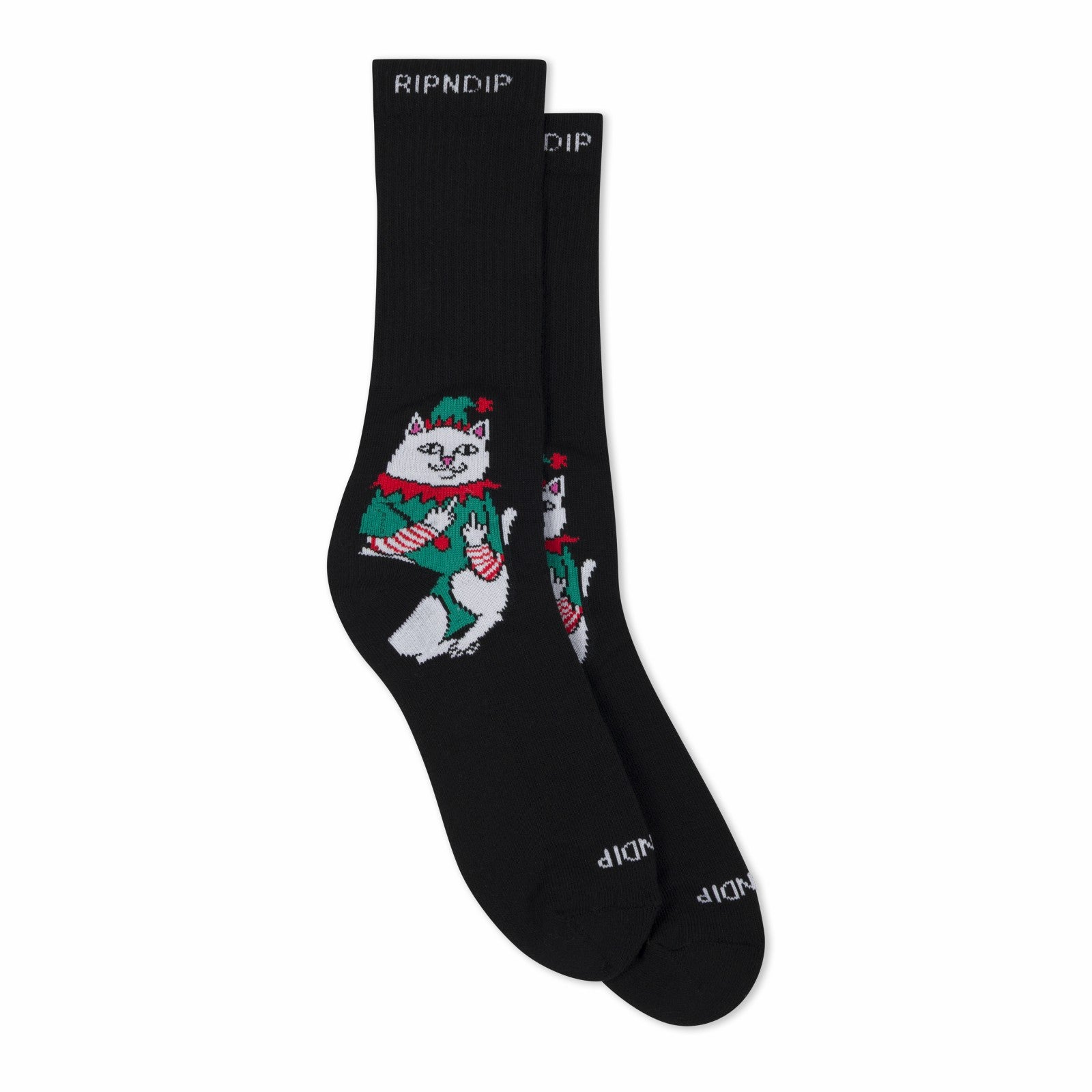 Ripndip For Sale | Nermal Elf Socks (Black)