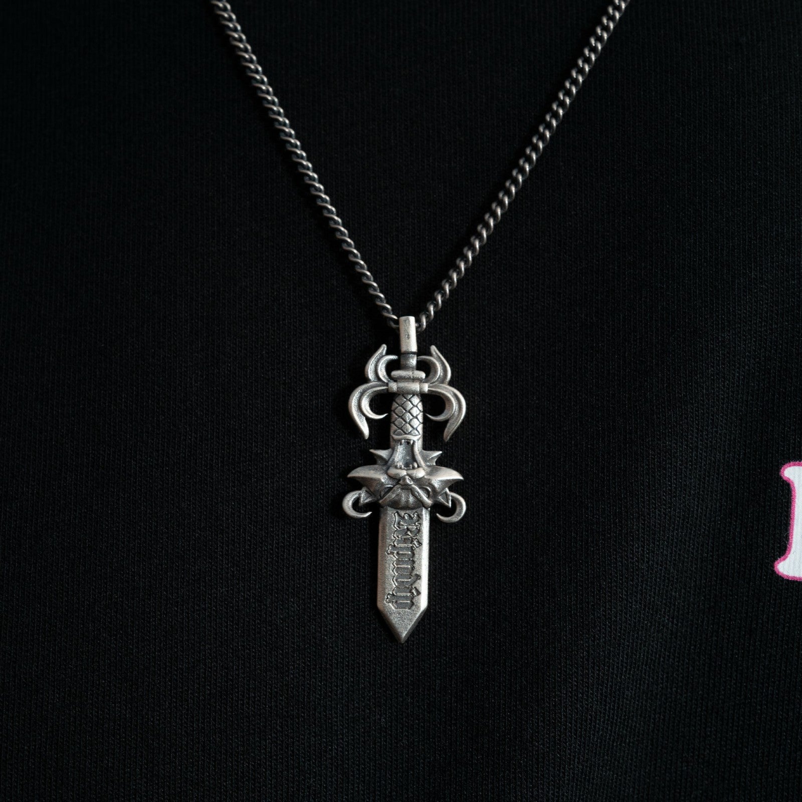 Ripndip Outlets | Nerm Dagger Necklace (Silver)