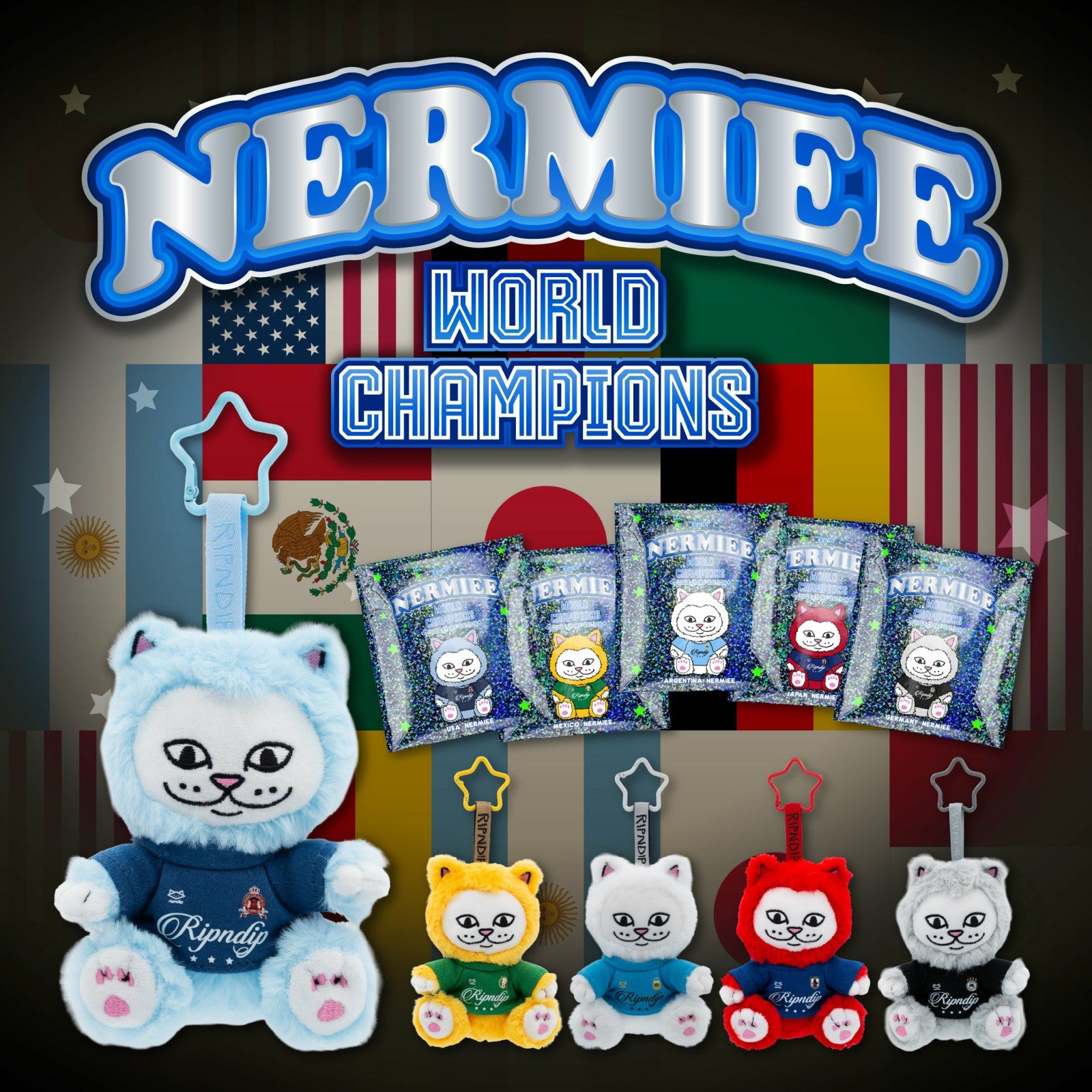 Ripndip Discount | World Champion Nermiee Plush Keychains (Assorted)