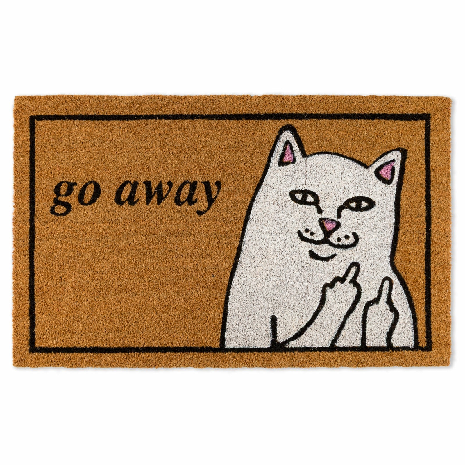 Ripndip Online Shop | Go Away Door Mat (Brown)