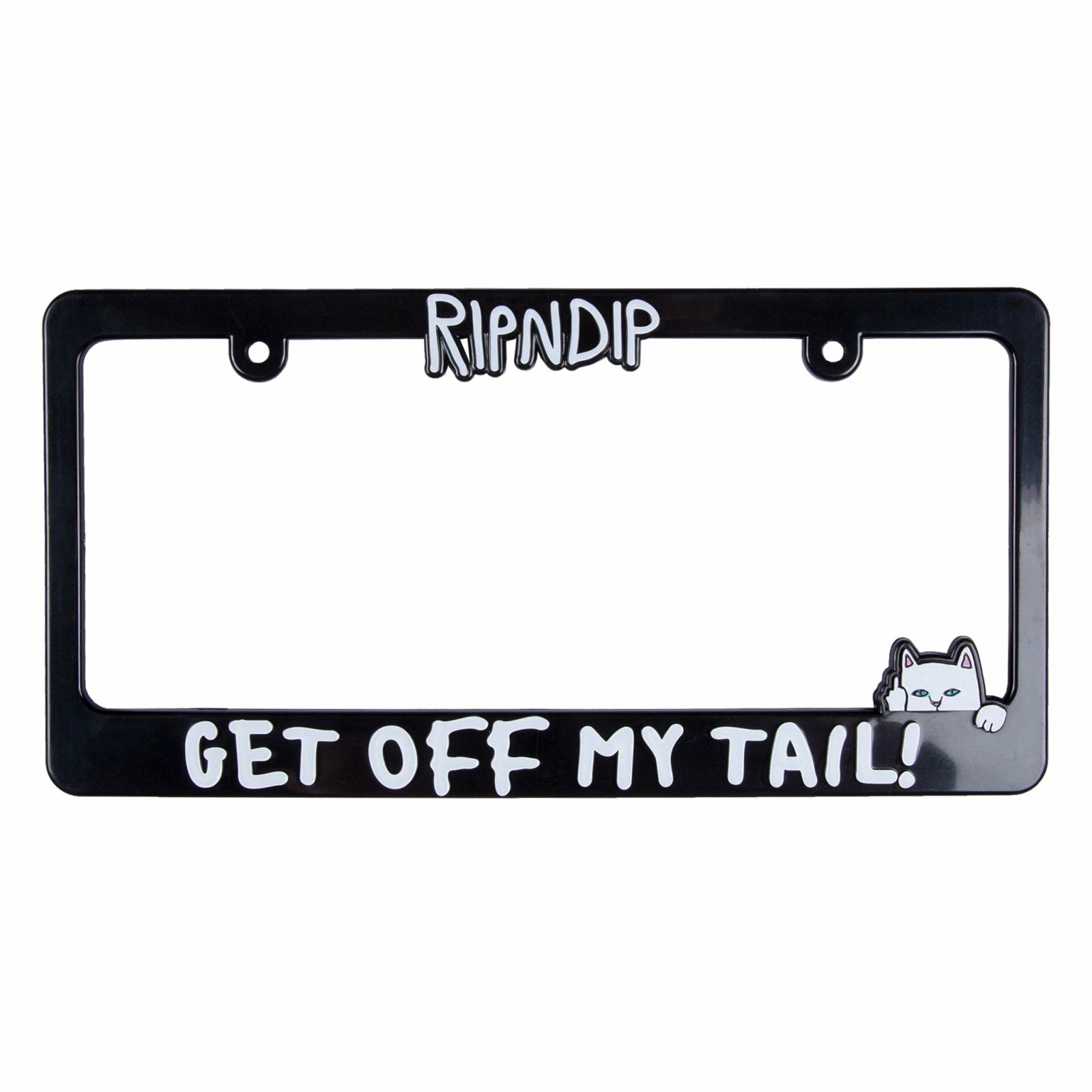 Ripndip Outlets | Tailgate License Plate Frame (Black) - Ripndip