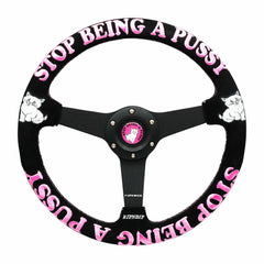 Ripndip For Sale | Ripndip x NRG Stop Being A Pussy Steering Wheel (Black / Pink)