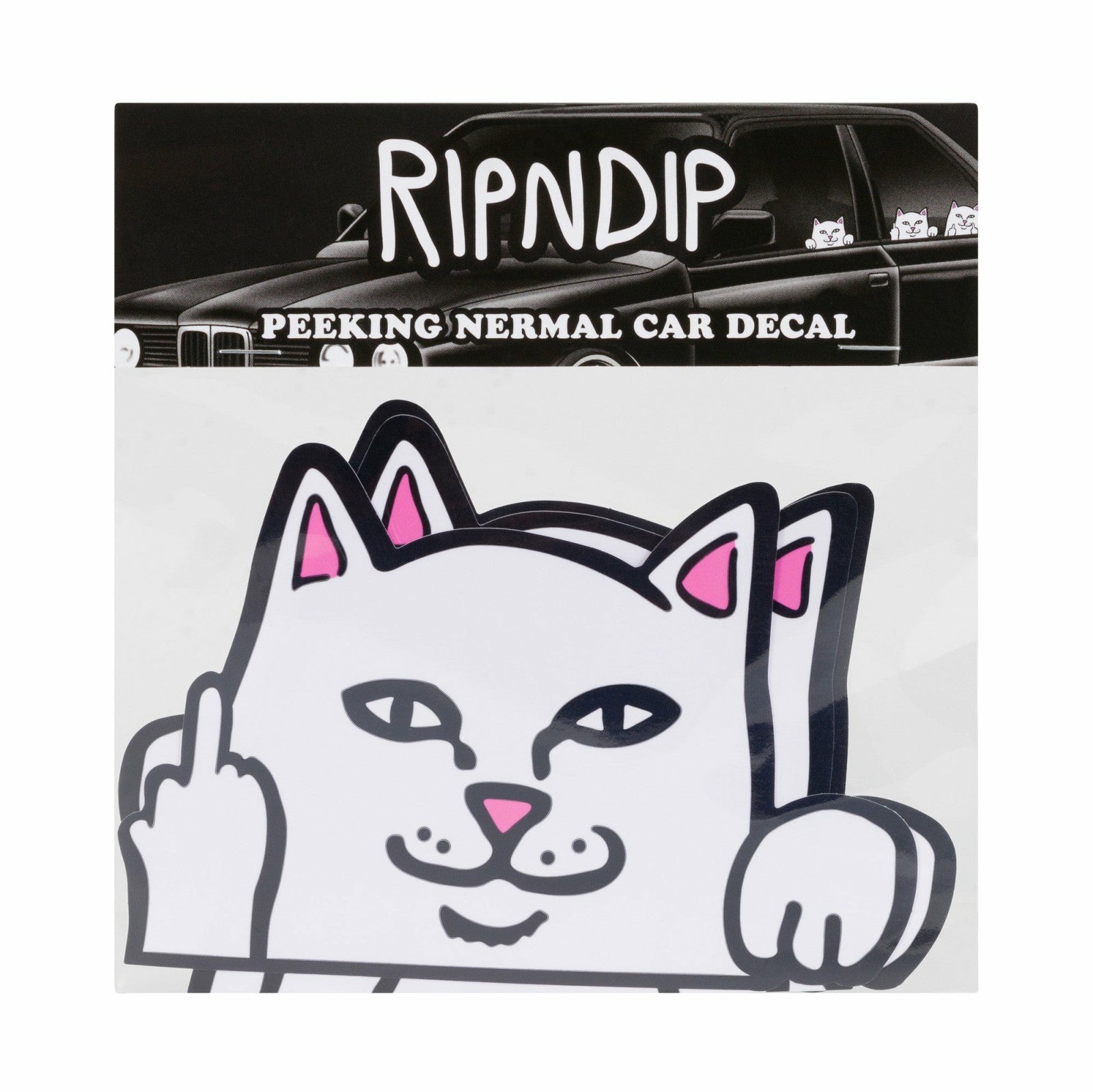 Ripndip For Sale | Peeking Nermal Car Sticker Pack (White)