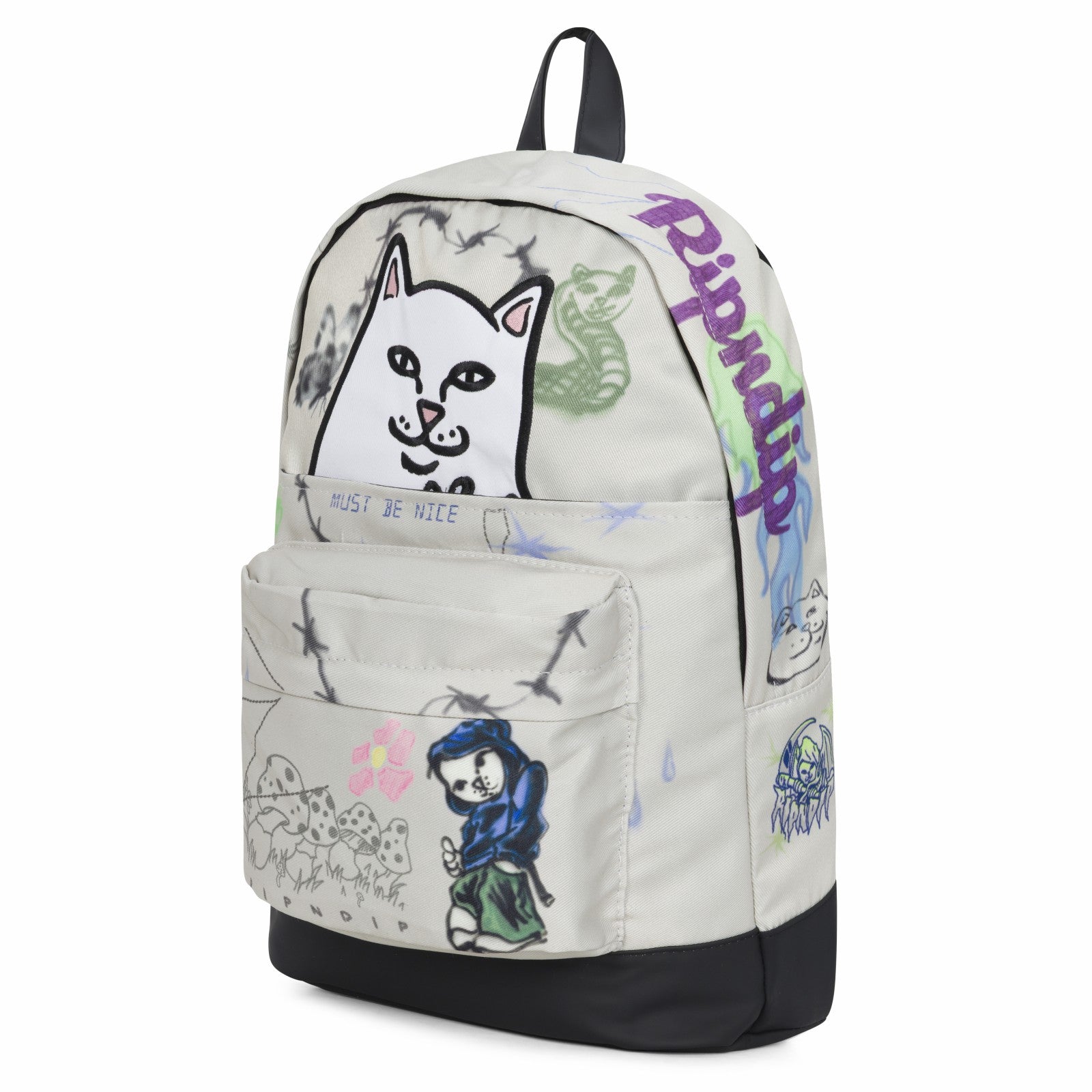 Ripndip Outlets | Goosebumps Velcro Backpack (Bone)