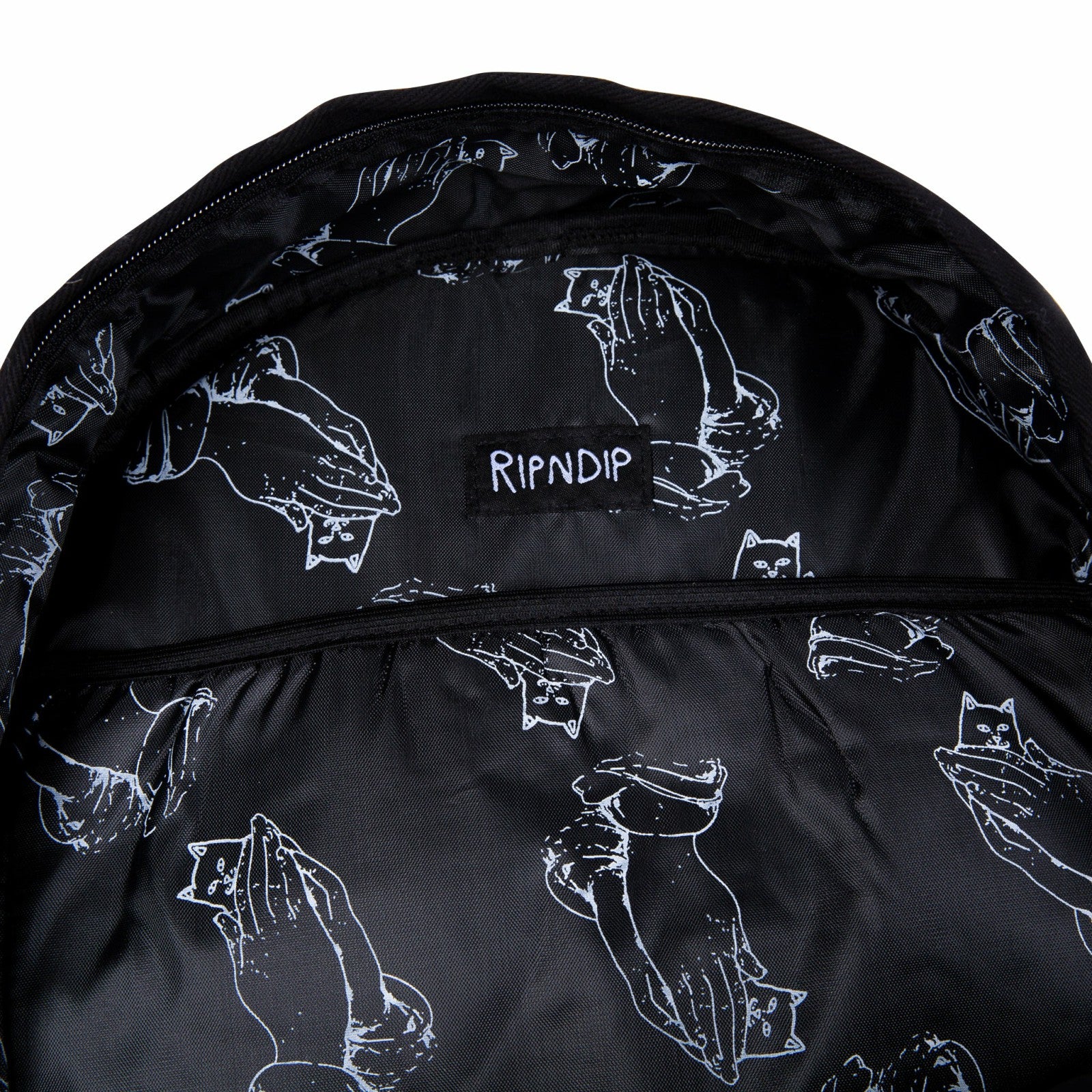 Ripndip Sale | Lord Nermal Velcro Hands Backpack (Black)