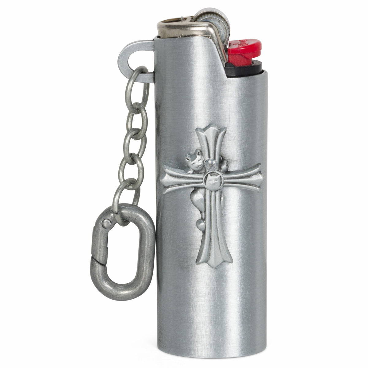 Ripndip Outlets | Nerm Cross Lighter Keychain (Silver)