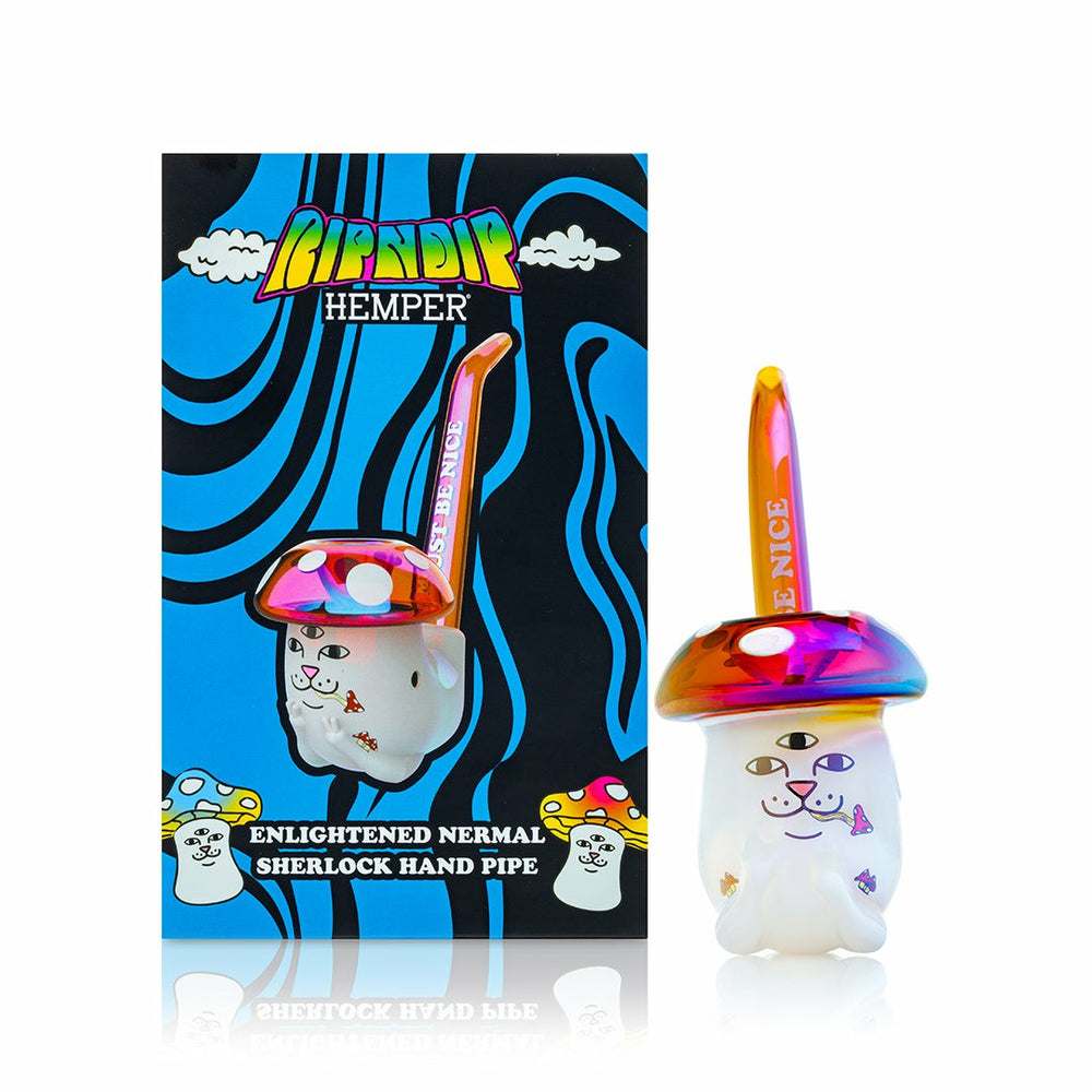 Ripndip Online Shop | Hemper Enlightened Nermal Sherlock Pipe (White)