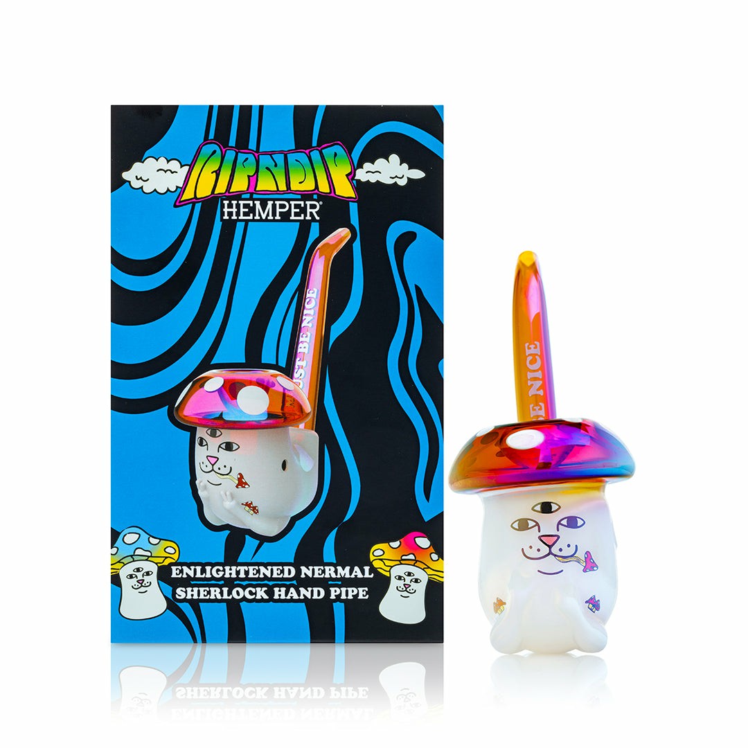 Ripndip Online Shop | Hemper Enlightened Nermal Sherlock Pipe (White)