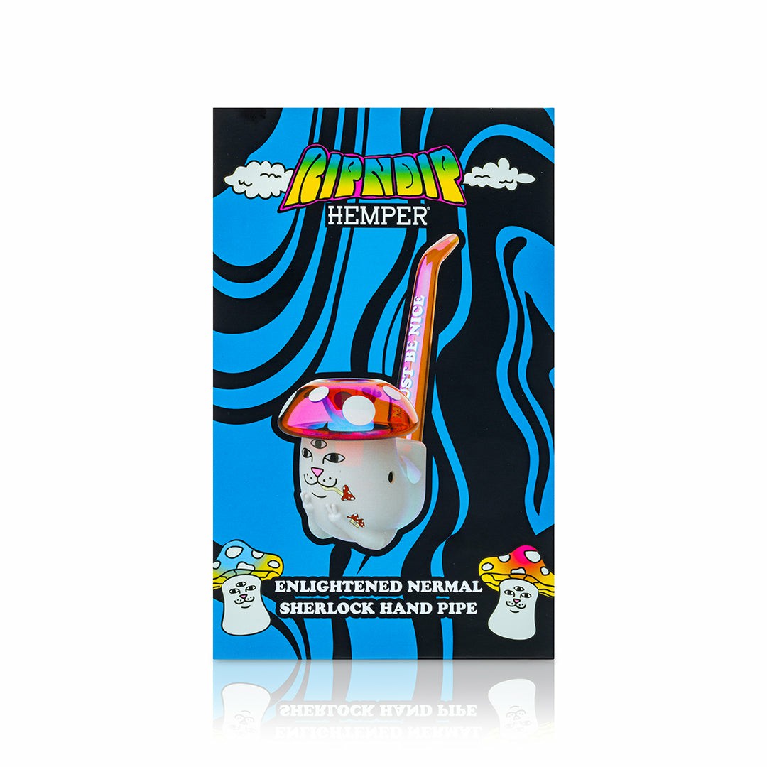 Ripndip Online Shop | Hemper Enlightened Nermal Sherlock Pipe (White)