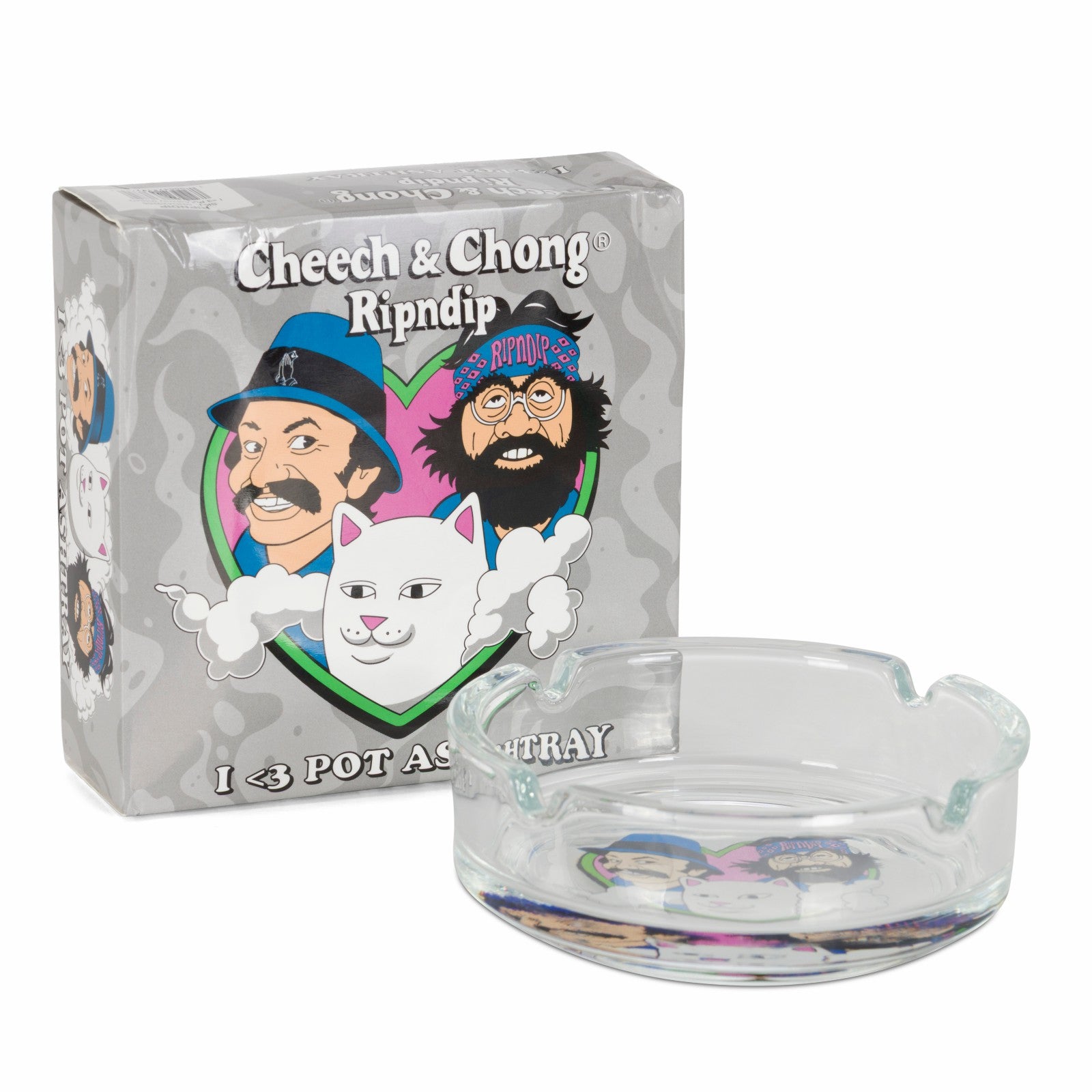 Ripndip Discount | I <3 Pot Ashtray (Clear)