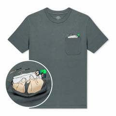 Ripndip Online | Roll Me Up Pocket Tee (Charcoal)