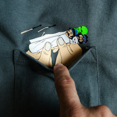Ripndip Online | Roll Me Up Pocket Tee (Charcoal)