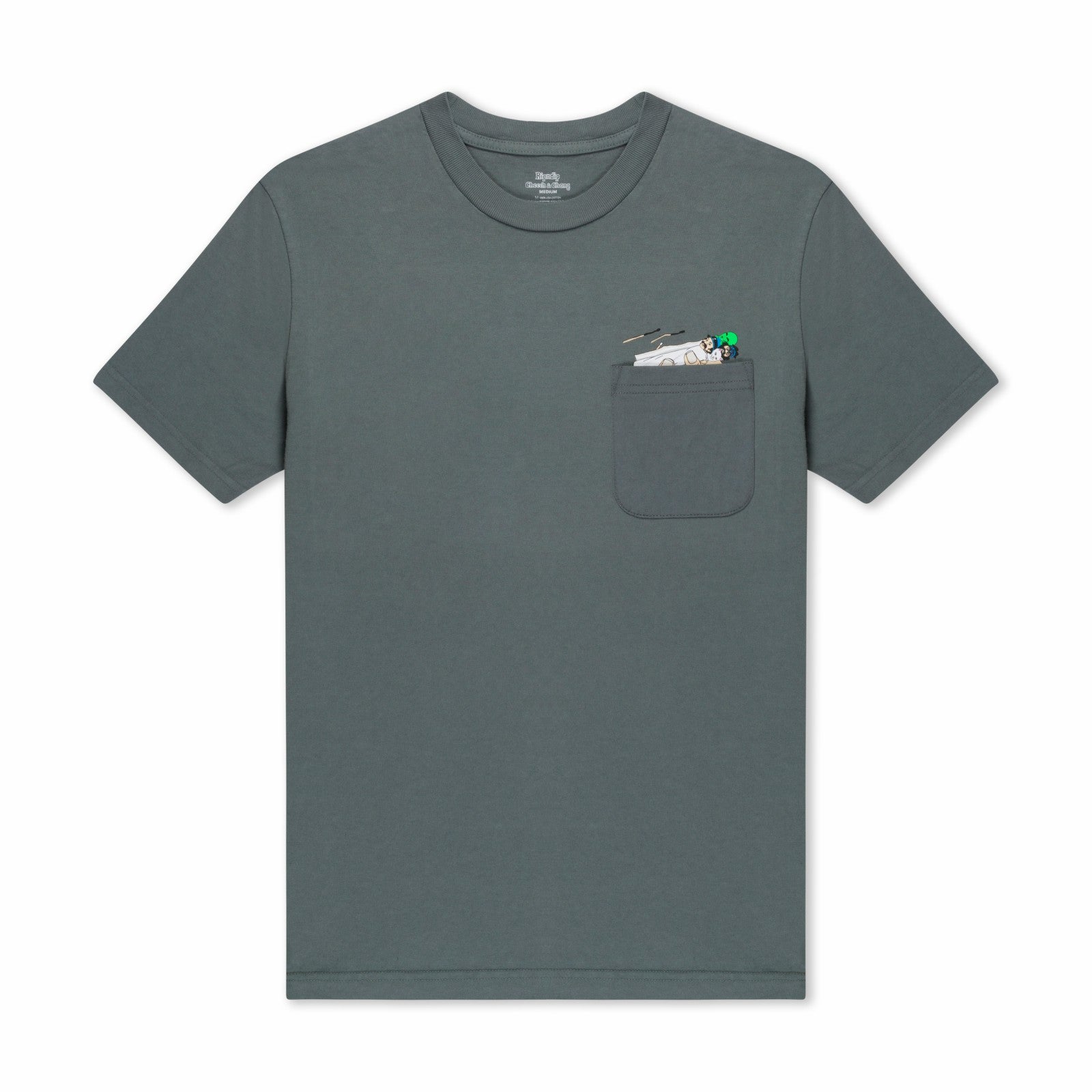 Ripndip Online | Roll Me Up Pocket Tee (Charcoal)