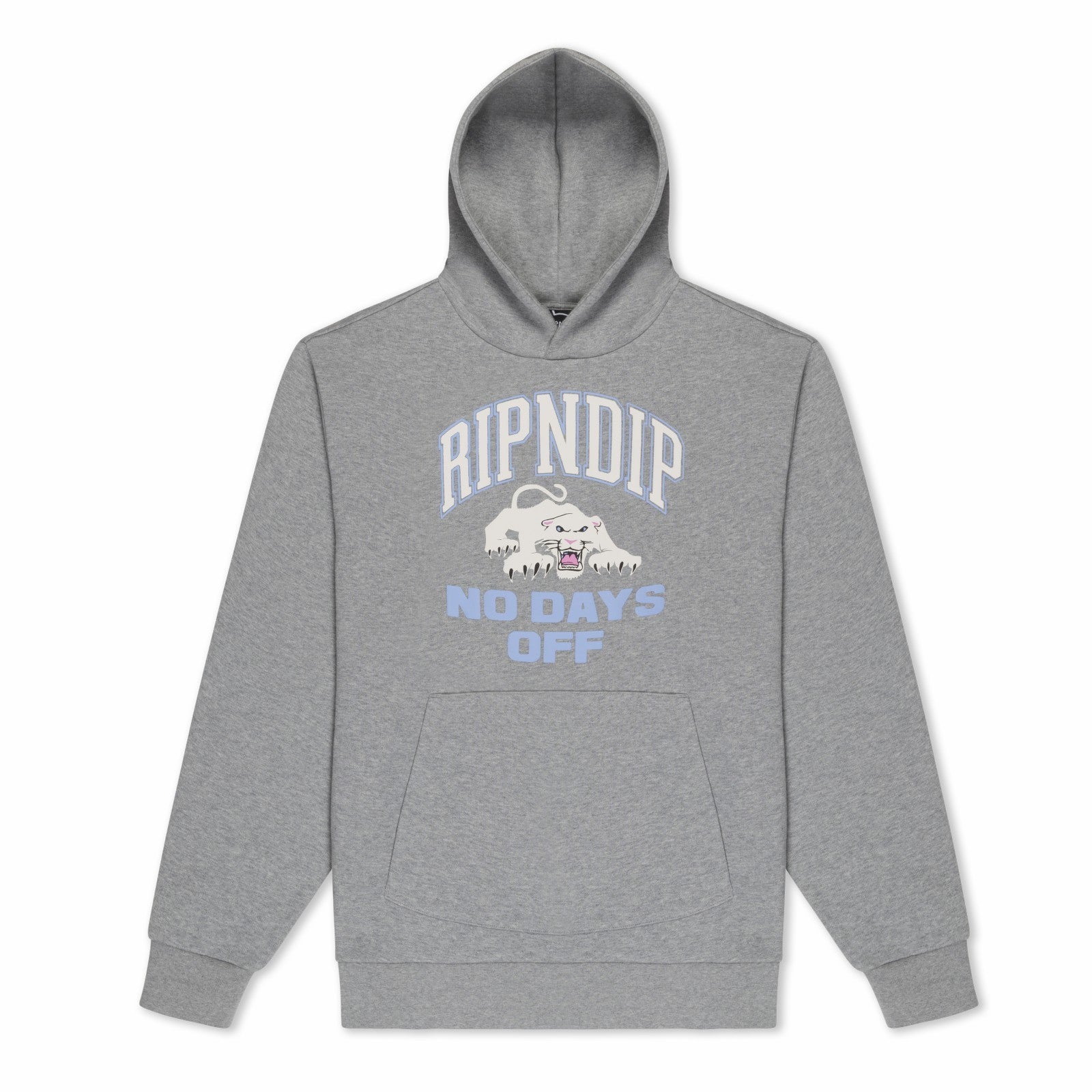 Ripndip New | White Panther Hoodie (Heather Grey)