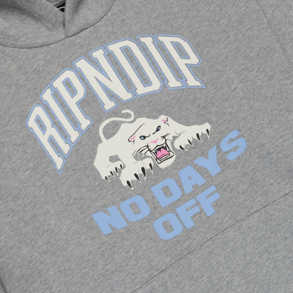 Ripndip New | White Panther Hoodie (Heather Grey)