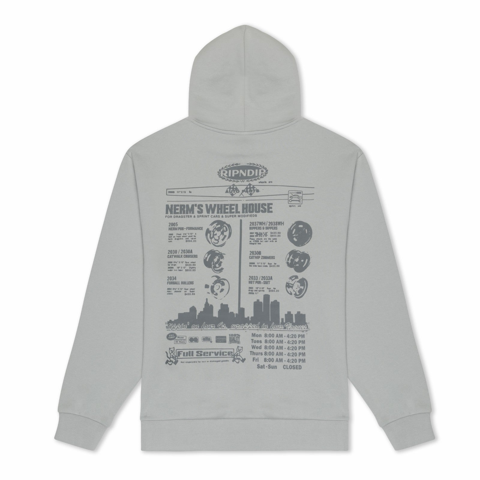 Ripndip Online | Nerm On Wheels Hoodie (Grey)