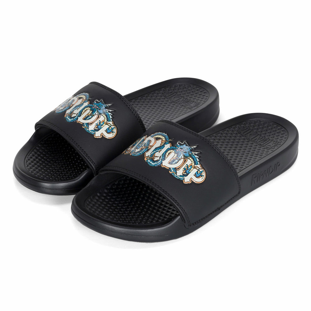 Ripndip Outlets | Shen Nerm Slides (Black)