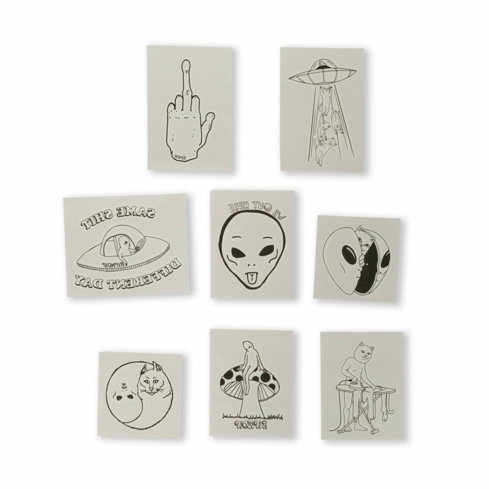 Ripndip Sale | We Out Here Tattoo Sheet (Black)