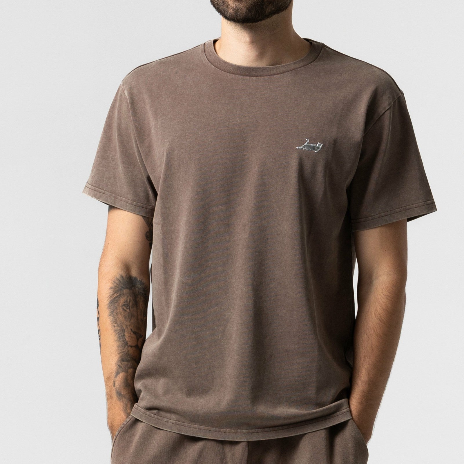 Ripndip For Sale | Castanza Short Sleeve Tee (Brown Vintage Wash)