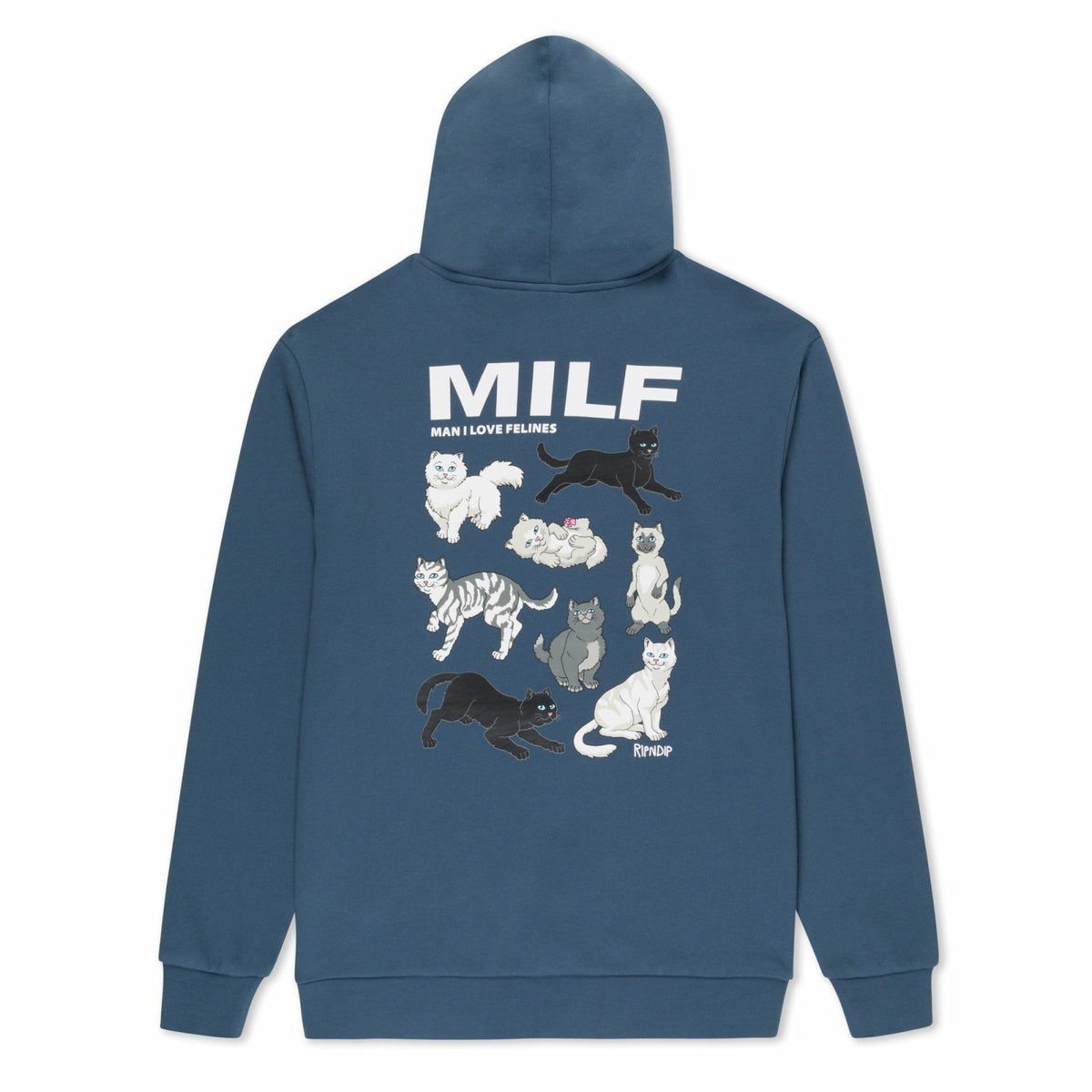 Ripndip Discount | Man I Love Felines Hoodie (Storm Blue)