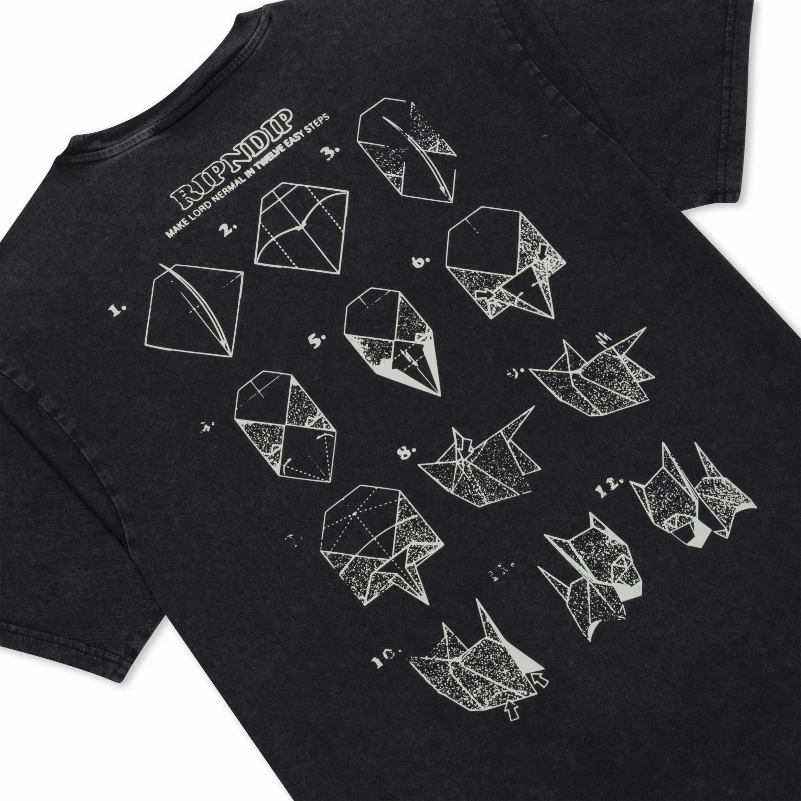 Ripndip For Sale | Origami Tee (Black Vintage Wash)