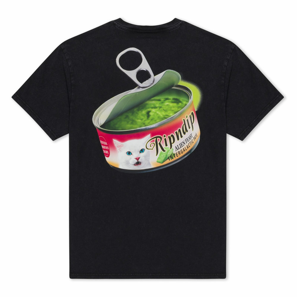 Ripndip Online Shop | Gourmet Cat Food Tee (Black Vintage Wash)