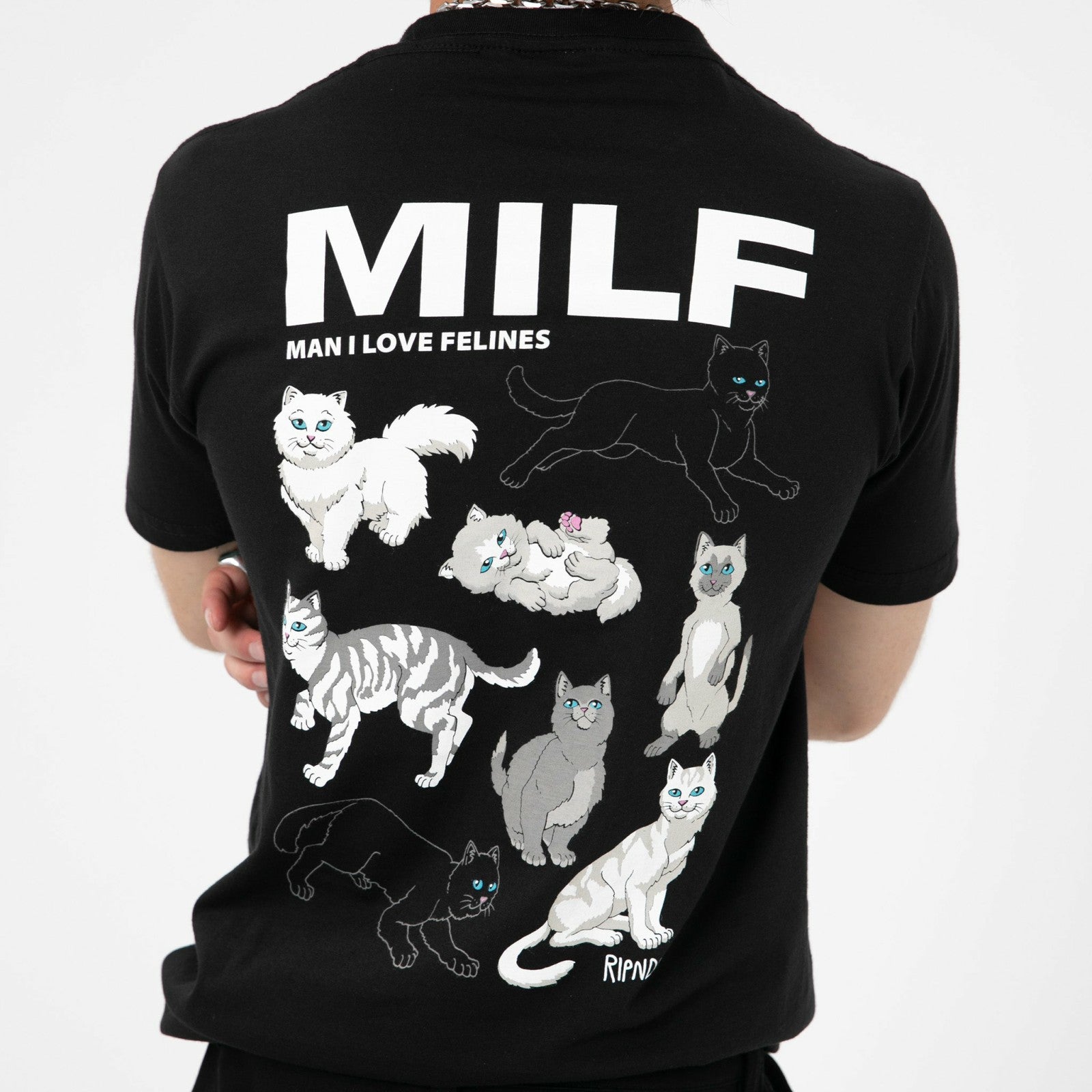 Ripndip For Sale | Man I Love Felines Tee (Black)