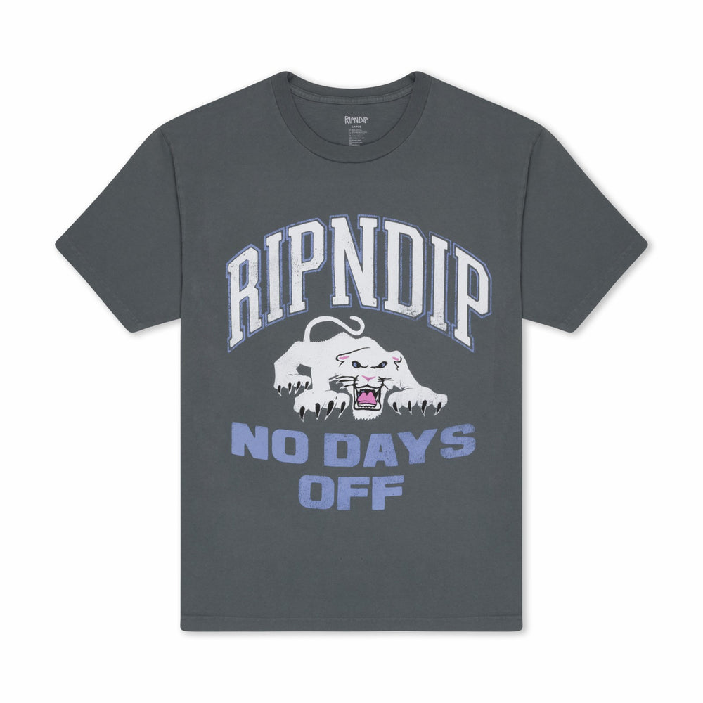 Ripndip New | White Panther Tee (Charcoal)