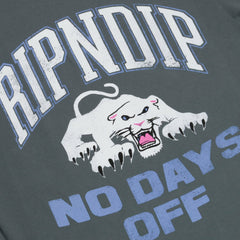 Ripndip New | White Panther Tee (Charcoal)
