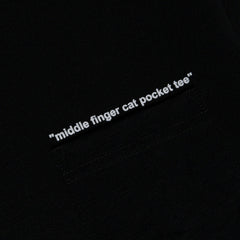 Ripndip Outlets | Middle Finger Cat Pocket Tee (Black)